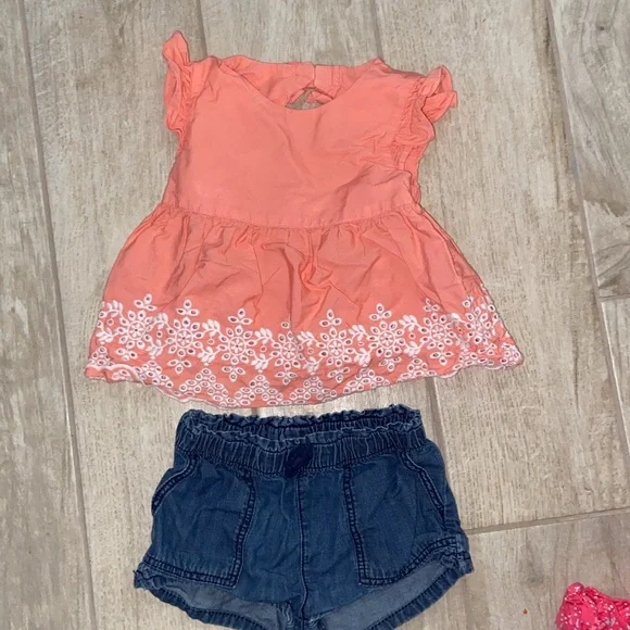 Girls 18-24 Months Summer Outfit Sets Tops Shorts - Picture 6 of 16